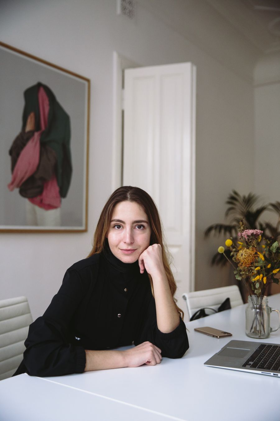 Illustrative portrait of a person in an office, used for the administrator design persona.